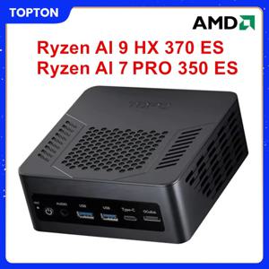 토포튼 AMD 게이밍 미니 PC 라이젠 AI 9 HX 370 ES 7 PRO 350 ES 5 340 ES OCuLink USB4 2x2.5G LAN 데스크탑 컴퓨터 윈도우 11 WiFi6E