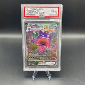 DIY PTCG 특별 일러스트레이션 희귀 FA/GENGAR VMAX 컬렉션 카드 10포인트 등급 카드 영어 버전 애니메이션 게임 카드 선물