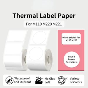 감열지 라벨 메이커 용지 M110 중소기업용 라벨 M110 M221 M200 M220 프린터용 다목적 열 스티커