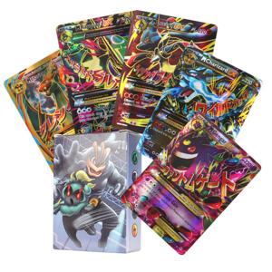 60/100Pcs 영어 포켓몬 카드 빛나는 메가 GX Vmax 태그 EX Vstar V 컬렉션 카드 장난감 어린이 선물