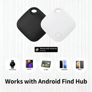 안드로이드 스마트 태그, 구글 파인드 허브용, 90dB 고음, 교체 가능 배터리, 블루투스 분실 방지 애완동물 추적기 (열쇠, 가방, 지갑용)