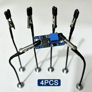 강력한 자석 베이스가 있는 납땜용 세컨드 핸드, 전자제품 수리용 유연한 암 PCB 홀더 - 악어 클립 용접 도구