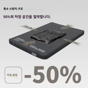 휴대용 자충식 두꺼운 스펀지 패드, 캠핑 및 여행용 일체형 에어펌프 내장 야외 매트리스