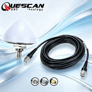 QUESCAN TN705 방수 액티브 1575.42MHz GPS 안테나 L1 40dB 해양 RTK GNSS GPS GLONASS Galileo BeiDou 타이밍 안테나