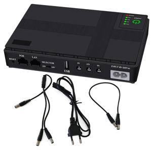 포 UPS DC UPS 무정전 전원 공급 장치 미니 휴대용 배터리 백업 (와이파이 공유기, 모뎀, CCTV 카메라, 가정용)