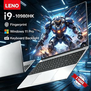 레노 2026 15.6인치 노트북 인텔 코어 i9-10980 윈도우 11 프로 지문인식 백라이트 키보드 휴대용 게이밍 사무용 노트북 PC