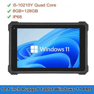 윈도우 산업용 태블릿 10인치 i5-10210Y 1920*1200 IPS 8GB+128GB 바코드 스캐너 IP68 방수 러기드 태블릿 PC
