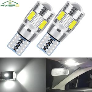 2Pcs T10 LED 자동 인테리어 크세논 화이트 블루 핑크 CANBUS 5630 6SMD 12V 알루미늄 사이드 마커 주차 조명 Cob 회전 신호 전구