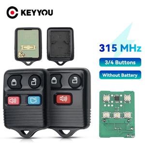 KEYYOU 3/4 버튼 원격 자동차 키 315MHz Ford Ecosport Mazda Tribute V6 3.0 원격 제어 리모콘 송신기 CWTWB1U345