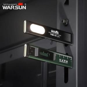 WARSUN T7 LED 토치 휴대용 미니 손전등 800LM 충전식 포켓 라이트 마그네틱 베이스 클립 작업등 하이킹 낚시 EDC