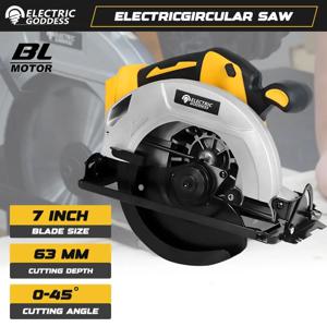 5000R/MIN 7' 무선 원형 전기 톱 전문 목공 전기 톱 DEWALT 20V 배터리 핀용 45도 각도 절단