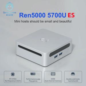 2025 GenMachine 미니 PC R7 5700U 4800H ES 지원 Windows 11 DDR4 3200MHz AMD WiFi6 BT5.2 Pc 게이머 Diy 게임용 컴퓨터 Ordenador