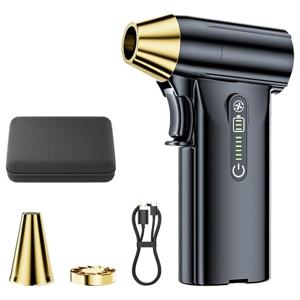 130000RPM 미니 터보 블로워 제트 팬 브러시리스 모터 52M 풍력 3단계 속도 모드 휴대용 덕트 팬 타입 C 충전