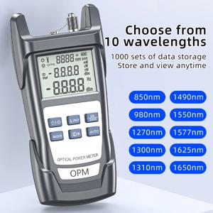 SAIVXIAN FTTH 광 파워 미터 -70~+10dBm(빨간색 표시등 포함) SC/FC/ST 범용 커넥터 OPM이 포함된 광섬유 케이블 테스터