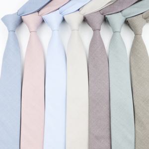 남성용 부드러운 폴리에스터 단색 넥타이, 비즈니스 파티, 결혼식, 저녁 식사 액세서리, 블루, 핑크, 카키색, 대나무 섬유 스키니 넥타이 선물