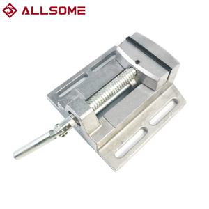 ALLSOME BG-6258 알루미늄 드릴 프레스 바이스 플랫 플라이어 미니 드릴 척 멀티 도구 수동 클램프 HT2836