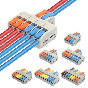 5/10pcs 빠른 와이어 커넥터, 범용 소형 배선 접합 커넥터, 조명 터미널 블록 커넥터에 전기 푸시