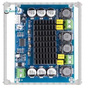24시간 배송 고출력 2X120w DC 12V 24V 오디오 앰프 보드 듀얼 채널 스테레오 디지털 스피커용