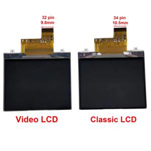 아이팟 5세대 5.5세대 비디오 및 6세대/7세대 클래식용 LCD 화면, 30GB 60GB 80GB 120GB 160GB용 내부 디스플레이(두꺼운/얇은)