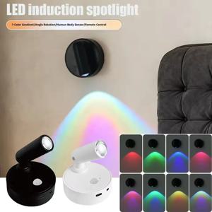 LED 라이트 마그네틱 충전식 벽등 스포트라이트 무선 무타공 독서등 터치 스위치 조광 가능 침대 옆 램프