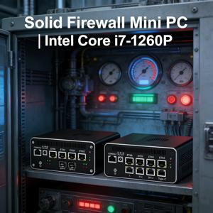 방화벽 장치 2.5Gbe 인텔 i7 1260P 1235U i3 1215U 8505 2*10G 8x2.5G LAN 팬리스 PC PFSENSE 라우터/OPNsense/AES NI 지원