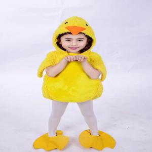 어린이 동물 공연 의상 작은 오리 댄스 슈트 치킨 또한 미친 듯한 댄스웨어 유치원 남아 여아 의류
