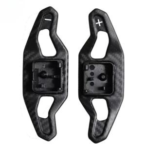 아우디 A4 S3 RS3 TT Q5 R8 2015- 스티어링 휠 우루스 스타일 시프트 패들용 무광 카본 파이버 시프터 패들 익스텐더