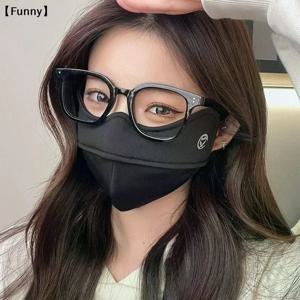 [재미있는] 여성용 따뜻한 페이스 마스크, 가을과 겨울에 두꺼워진 소재로 눈과 코너를 보호하며, 사이클링 및 야외 활동에 적합한 방풍 기능을 제공합니다.