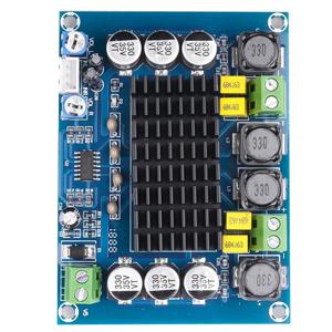 B24B 고출력 24V 12V DC 듀얼 채널 스테레오 오디오 앰프 보드 2X120w 디지털 오디오 파워 앰프 보드 (스피커용)
