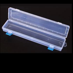1Pc 흰색 플라스틱 보관 상자 33×7×3.5cm 브러쉬 펜 연필 그림 그리기 바느질 손 도구용 다기능 정리함