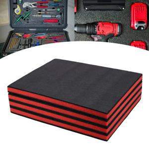 4pcs 도구 상자 폼 인서트 19.69x15.75x1.38in 절단 가능한 도구 상자 폴리에틸렌 폼 시트 도구 상자 하드 케이스 도구 상자 서랍용