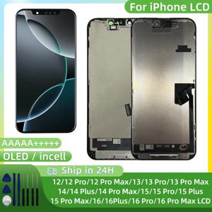 INCELL 16 Pro Max 아이폰 12 LCD 12Pro 디스플레이 13ProMax 스크린 페이스 ID 터치 15 14 플러스 13 미니 디스플레이 15 프로 맥스 16 16Pro