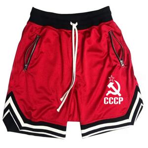 여름 CCCP 러시아 남성 캐주얼 패션 농구 반바지 브랜드 멀티 컬러 힙합 남성 편안한 캐주얼 농구 바지