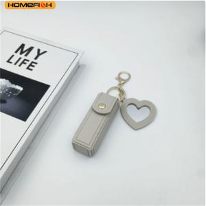 홈피쉬 다양한 색상, 하트 모양 거울 휴대용 미니 립스틱 가방, 거울이 있는 휴대용 립스틱 가방