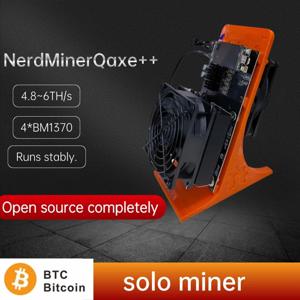 NerdMinerQaxe++Rev5.1 비트코인 ​​채굴기 4.8~6TH/s 오픈 소스 로터리 채굴기 개인 암호화폐 수집 장치