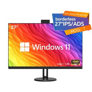 AIO 27인치 4K 올인원 컴퓨터 게이밍 1-12세대 1920*1080/2560*1440/3840*2160 외장 그래픽 카드 PC 올인원