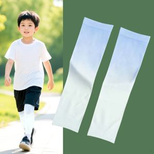 아동용 아이스 실크 레깅스 자외선 차단 여름 스포츠 쿨링 통기성 남아 여아 베이비 다리 가리개 햇빛 가리개 가벼운 폴리에스터