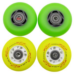 인라인 스케이트 휠 롤러 휠 PU 소재 72mm 76mm 80mm 4 바퀴/로트