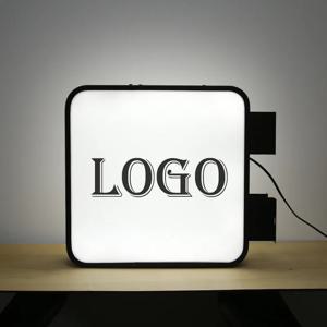 Led 빛나는 표지판 맞춤형 간판 양면 단일 측면 라이트 박스 광고 조명 외부 간판 상점 디스플레이