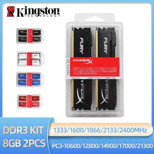 Kingston Memoria DDR3 8GB 16GB(2x8GB) 키트 RAM 1600MHz 1333MHz 1866MHz 2133MHz 2400MHz 데스크탑 RAM 1.5V DIMM PC3-12800 14900