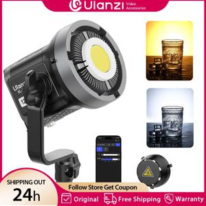 Ulanzi VL-120Bi VL-120C 120W V-마운트 COB 비디오 라이트 무선 APP 제어 2700K-6500K CRI＞95 비디오 사진 스튜디오용