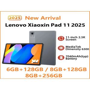 오리지널 CN 레노버 샤오신 패드 11 2025 탭 128GB 256GB ROM MTK 디멘시티 6300 11인치 2.5K 스크린 7040mAh WIFI 안드로이드 패드 태블릿