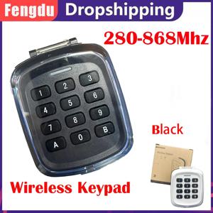 다중 주파수 280-868MHz 280-868MHz 게이트 차고 문 키 무선 키패드 코드 원격 제어 도어 오프너