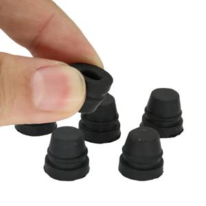 5PCS 블랙 고무 브레이크 캘리퍼 블리더 스크류 더스트 캡 자동차 오토바이 디스크 브레이크 시스템용 보호 커버