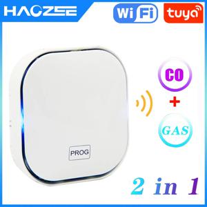 Tuya 스마트 라이프 천연 가스 CO 누출 일산화탄소 감지기 WIFI CH4 메탄 가연성 누출 석탄 홈 알람 센서