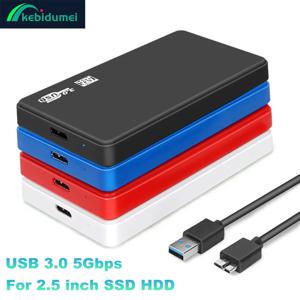 USB 3.0 HDD 인클로저 2.5 인치 SATA SSD 하드 드라이브 케이스 5Gbps 전송 속도 노트북 용 모바일 외부 하우징 하드 디스크 박스