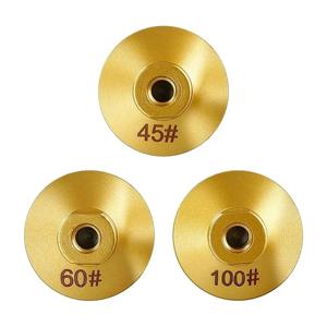 M10 M14 브레이징 다이아몬드 평면 연삭 헤드 2인치 50mm 연마 광택 패드 대리석 화강암 조약돌 연마 날카로운 공구