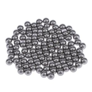 100pcs 5mm 라운드 스테인레스 스틸 미니 페인트 혼합 공 모델 용품 매니큐어 혼합 교반기 공