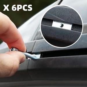 6PCS 밴 캠퍼 파이핑 레일 C-프로파일 스틸 파이핑 블록 VW T5 T6 T6.1 캘리포니아용 M8 나사 포함