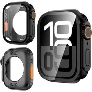 애플 워치 케이스용 스크린 프로텍터 46mm 45mm 44mm 40mm 41mm 42mm 울트라 하드 커버로 변경 iWatch 11 10 9 8 7 6 5 4 SE용